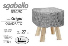 Pouf sgabello poggiapiedi - sgabello,
