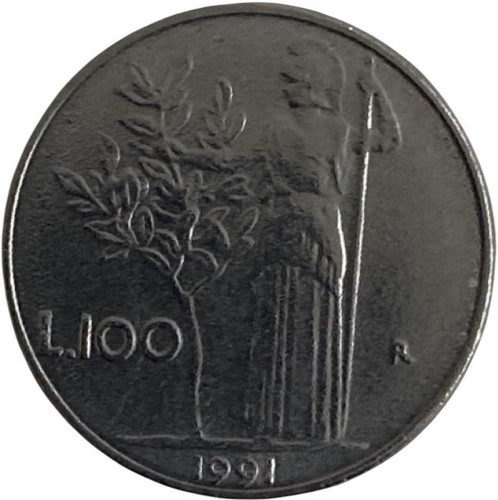 Italia 100 lire piccola - 100, 1991