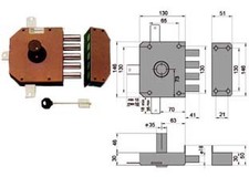 SERRATURA QUINTUPLICE DA