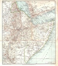 Carta geografica antica AFRICA