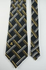 LANVIN Cravatta NEW TIE PARIS 100% silk Made in France uomo nero 