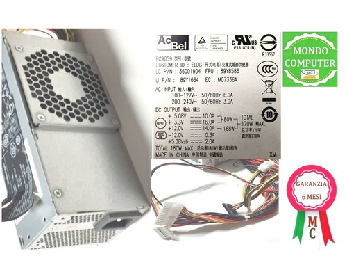 Alimentatore fisso 180w - pc,