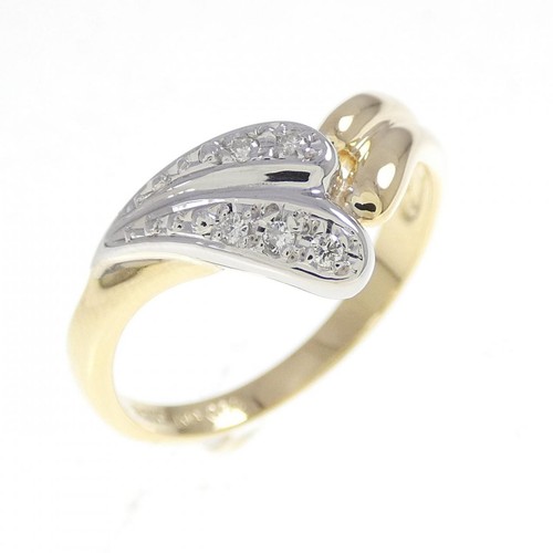 Autentico anello con diamanti