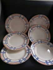 6 assiettes plates en