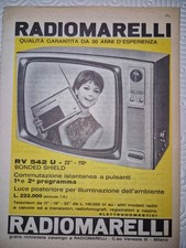 VECCHIA PUBBLICITA' ADVERT - TV RADIOMARELLI TELEVISIONE   - SEL2