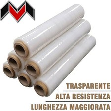 Nastro Pellicola Film Estensibile Trasparente Bobine 2Kg 50cm Manuale 23mic