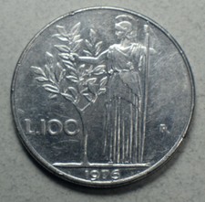 Italy 100 Lire 1976-R KM#96.1