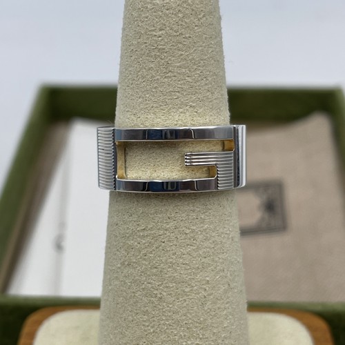 Anello gucci cutout - g, in