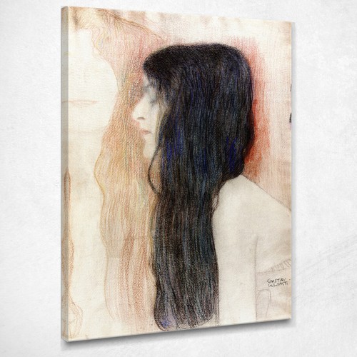 Ragazza con lunghi capelli - con, i