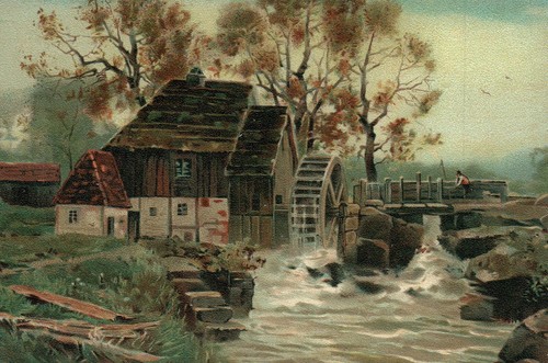 Cartolina mulino acqua - *, ad