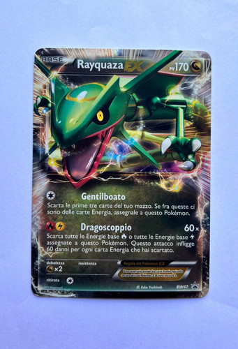 Carta pokemon rayquaza bw47 - carta,