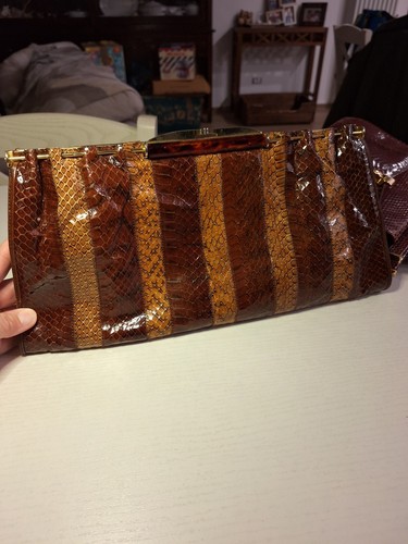Borsa vintage vero pitone - vintage,