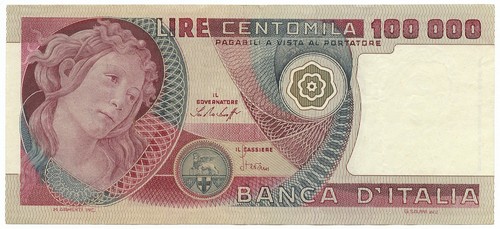 100000 lire banca - 100000,