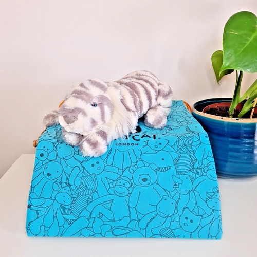 Jellycat sacha snow tiger - snow,