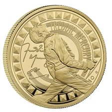 Freddie Mercury 2025 UK 1oz Gold Proof £ 100 pounds.   Edition 100. Sterlina Oro