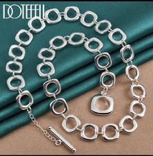 COLLANA GEOMETRICA LUNGA 45 CM