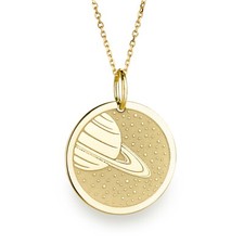 14K  Gold Space Necklace