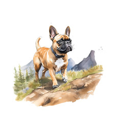 2 adesivi auto Bulldog