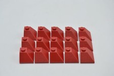 LEGO 15 x Dachstein Schrägstein rot Red Slope 45 2x2 Double Convex 3045