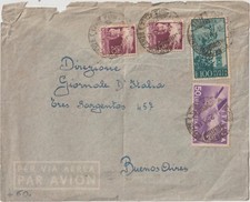 ITALY 1950 AIRMAIL LETTER FROM