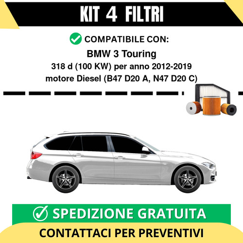 Kit filtri tagliando - kit, 4