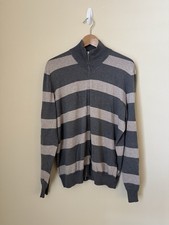 Giacca Brunello Cucinelli full zip a righe grigio 50