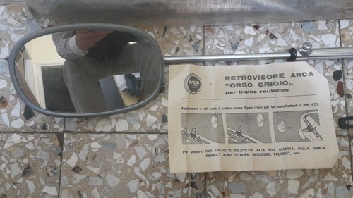 Specchietto traino roulottes - specchietto,