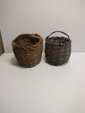 Cesti In Legno Vimini Di Canna Artigianale Realizzata A Mano Intreccio Naturale 