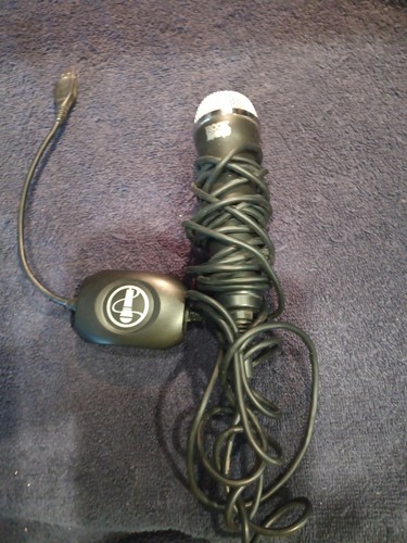 Black usb microphone rock - black,