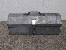 Antique Vintage Metal Tool Box