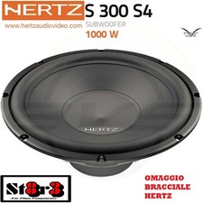 HERTZ S 300 S4 subwoofer per auto 12" da 1000W S300S4 Altoparlanti Auto Sub 12 
