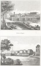 Due vedute, Ponti di  Vaprio e