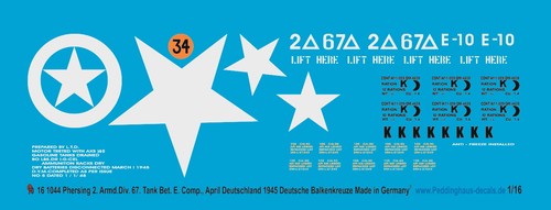 Peddinghaus decals 1044 - 1/16,