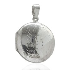 925mm Solid Silver Engraved