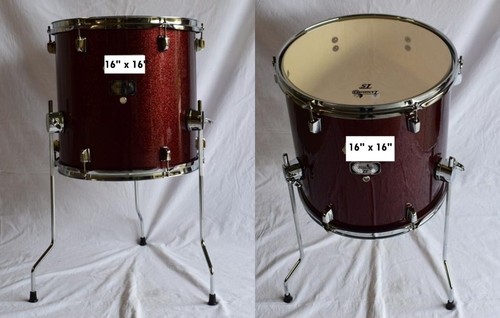 Tamburo red sparkle timpano - t5,