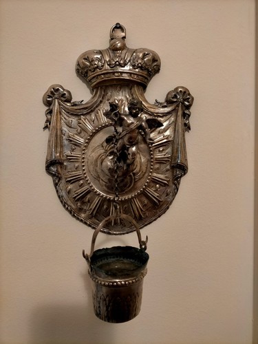 Acquasantiera argento - acquasantiera,