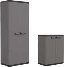 Set Mobile in Resina Più 1 Alto + 1 Basso Grigio e Nero Keter