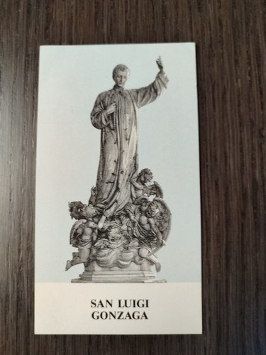 San luigi gonzaga holy card - luigi,