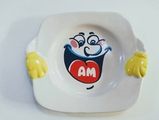 I PIATTI MATTI -SIMPATICO PIATTO SORRISO AM GIGLIO ANNI 80 PIATTI DEL BUON UMORE