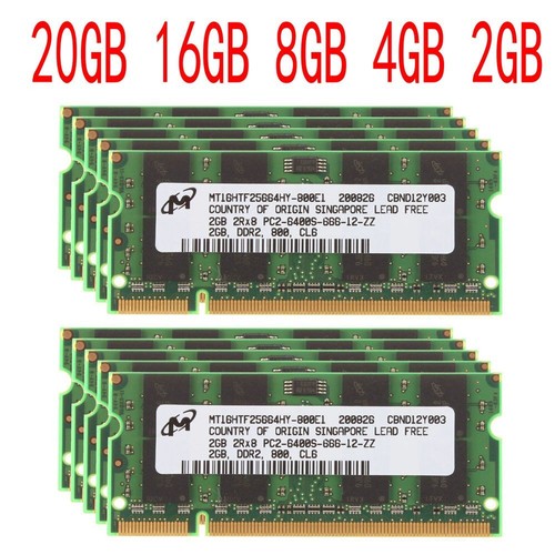 16gb 8gb 4gb - pc2-6400s, ddr2