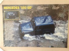 * ARTICOLO PROVE MERCEDES 250 GD  --  1989