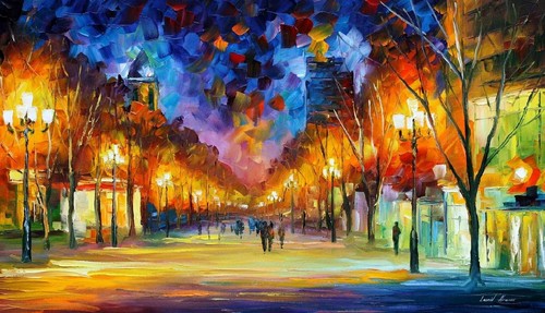 Leonid afremov holiday - leonid,