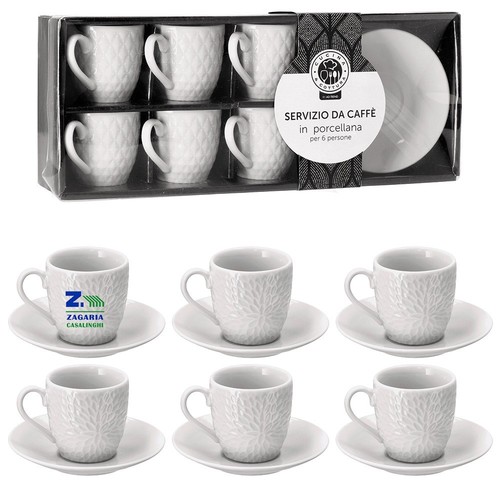 Set tazzine piattini - set, 6