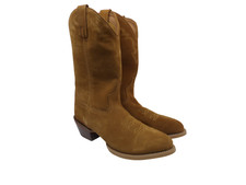 Stivali western Laredo uomo 10" cowboy a punta scamosciati marrone taglia 9D