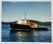 Original Photo Tugboat Sea