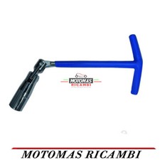 CHIAVE CANDELA CANDELE PER AUTO MOTO SCOOTER 16 leva angolata bussola snodabile