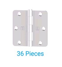 Confezione 18 Paia Cerniere Angolari Mortise Hager 3,5x3,5" Cuscinetto Liscio Raggio 1/4"