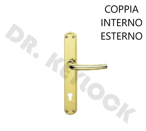 Maniglia placca porta blindata - placca,