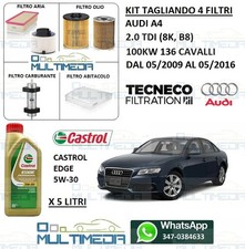 KIT TAGLIANDO 4 FILTRI E OLIO