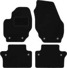 Tappetini in velluto Nero Volvo V70 III 2007-2016 Set da 4 Pezzi